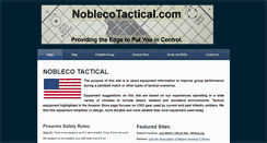 Desktop Screenshot of noblecotactical.com