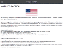 Tablet Screenshot of noblecotactical.com